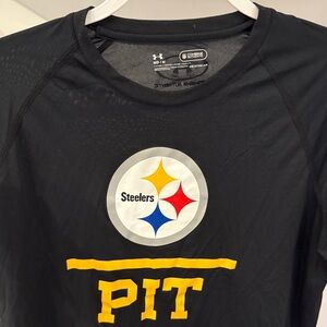 Under Armour Black Steelers Graphic Tee